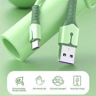 Mới Dây Cáp Sạc Nhanh 5a Micro Usb Type C Có Đèn Chỉ Báo Cho Apple Android