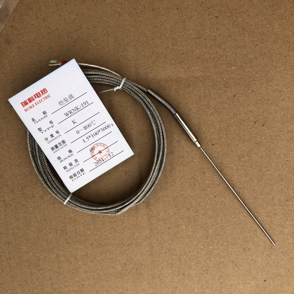 Dây cảm biến nhiệt, can nhiệt K model WRNK-191 đầu dò phi 1.5*100m dài 2M, 3M  tiện dụng chất lượng caoo