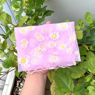 bandana hoa cúc trong suốt