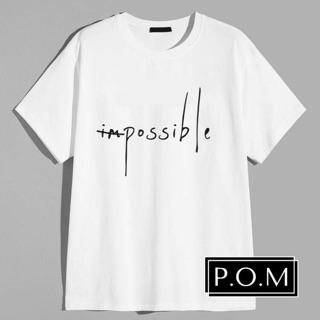 Áo phông Impossible dáng Unisex 100%cotton