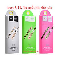 Cáp sạc nhanh tự ngắt hoco U11 (mầu giao ngẫu nhiên)