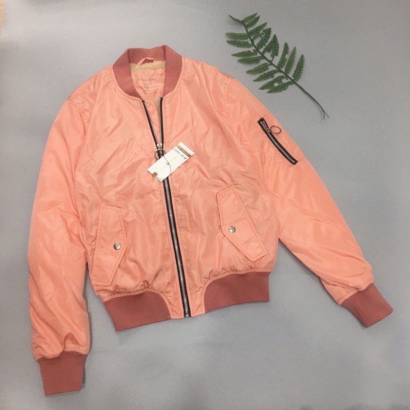áo khoác BERSHKA bomber lót lông | BigBuy360 - bigbuy360.vn