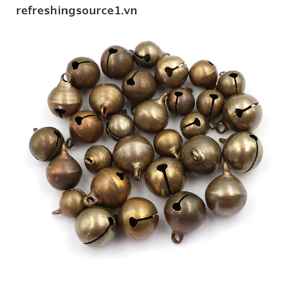Set 10 chuông kim loại đồng 1.vn trang trí cây thông giáng sinh
