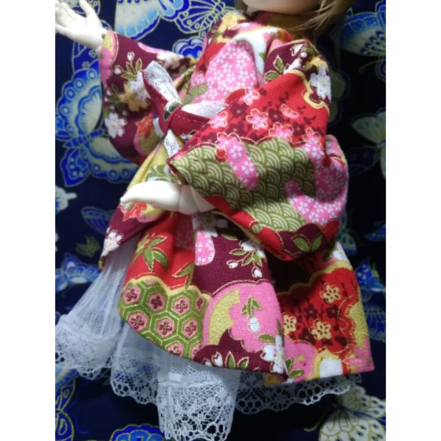 Đầm loli dạng yukata cho bjd và đồ thanh lí