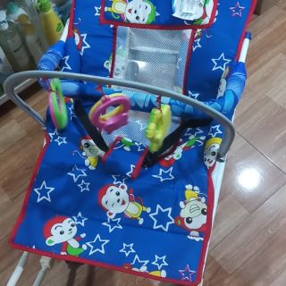 Ghế rung ăn bột, đa năng bập bênh bánh xe.
