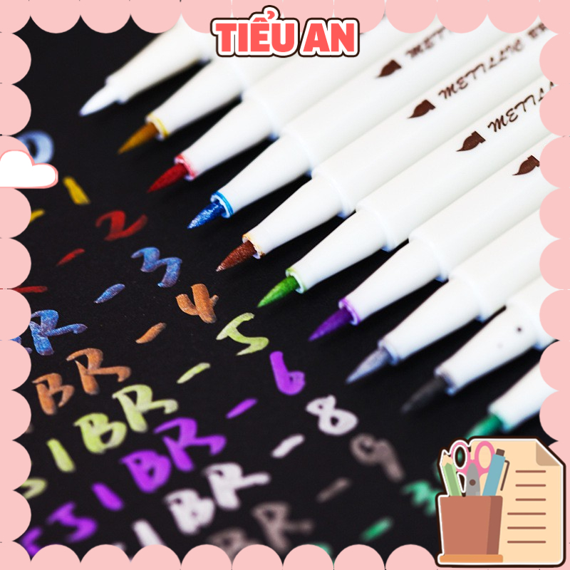 Bút Brush Nhũ Trang Trí  Nhiều Màu STA 6551BR  - Viết Brush