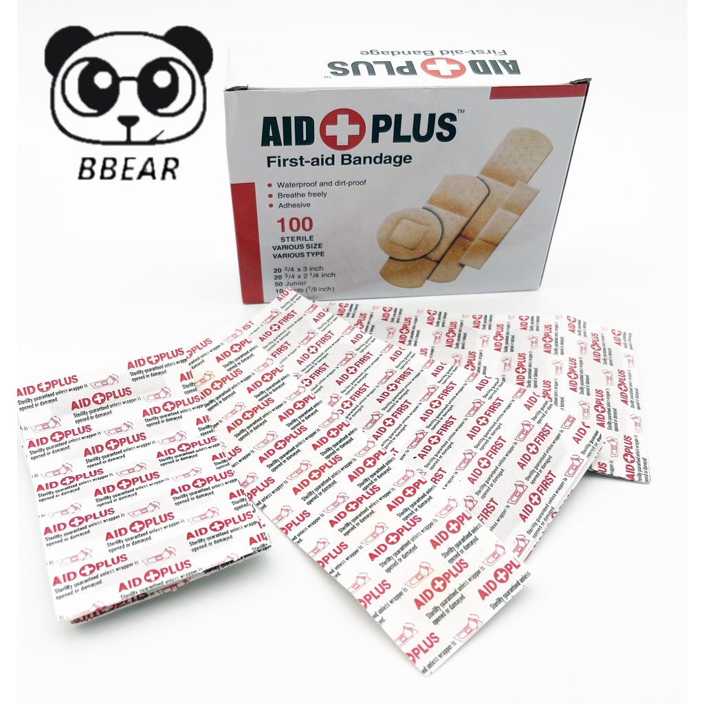 Hộp Băng Keo Cá Nhân 100 Miếng, Gạc Vết Thương, An Toàn Tiện Dụng Cho Gia Đình Và Các Cơ Sở Y Tế