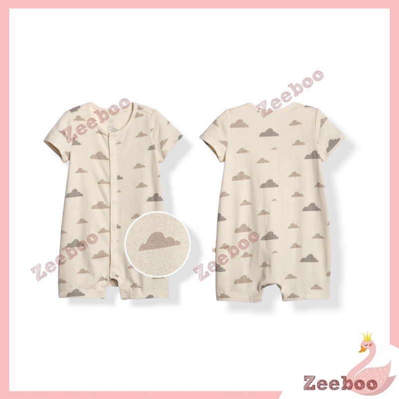Quần áo trẻ em, bộ body liền thân xuất dư mùa Hè cho bé từ 0-9 tháng, chất liệu cotton Organically cực mềm mịn, thấm hút