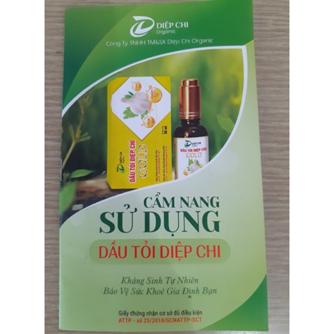 Hỗ Trợ Trị Ho, Cảm, Sổ Mũi, Nghẹt Mũi - Dầu Tỏi Diệp Chi Gold