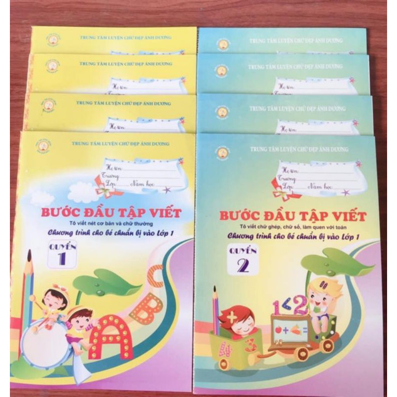 Bước đầu tập viết cho bé chuẩn bị vào lớp 1..1+2