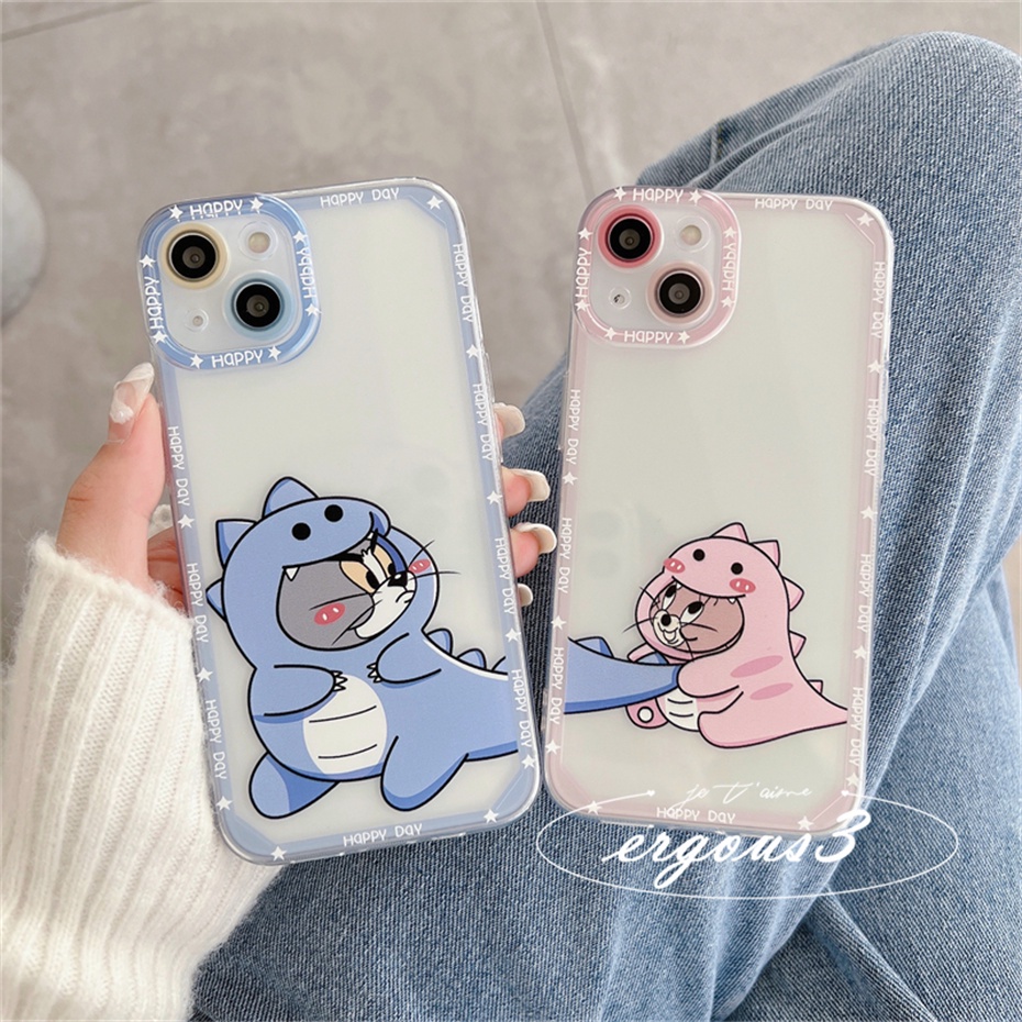 Ốp điện thoại silicone mềm in hình khủng long thích hợp Cho iPhone 14 13 12 11 Pro Max X XR XS Max SE 2020 8 7 Plus