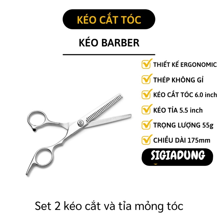 [SGD] Combo 2 Kéo Cắt Tóc - Bộ Đôi 2 Kéo Cắt Tóc Và Tỉa Tóc Tại Nhà Tiện Lợi 7371