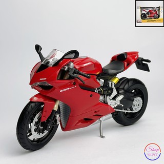 Xe mô hình mô tô Ducati 1199 Panigale TẶNG KÈM BIỂN SỐ tỉ lệ 1:12 hãng Maisto