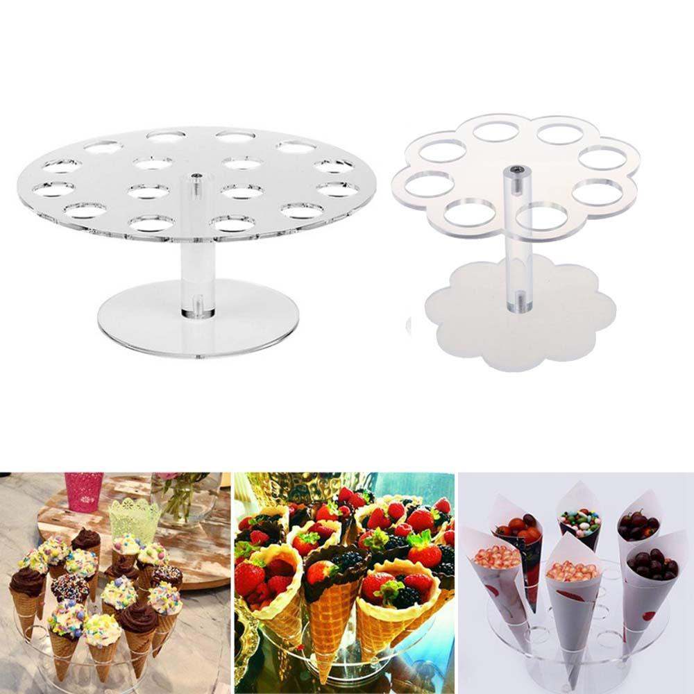 Hộp Đựng Kem Ốc Quế AUGUSTINA Bằng Acrylic Trong Suốt