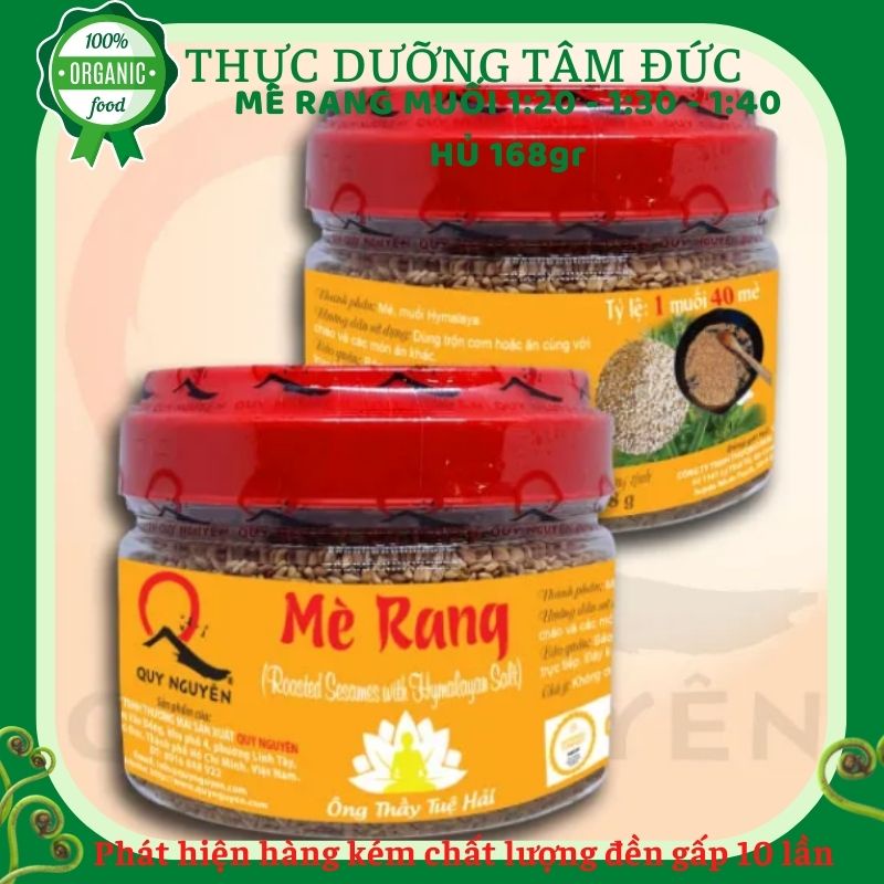 Mè rang muối Quy Nguyên Ông thầy Tuệ Hải hũ 168gr - Chùa Long Hương