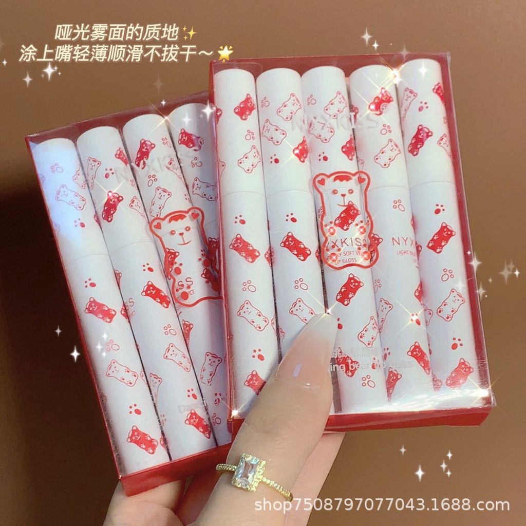 [Hàng mới về] Set 5 Thỏi Son Kem Lì Trang Điểm Môi Phong Cách Gợi Cảm | BigBuy360 - bigbuy360.vn