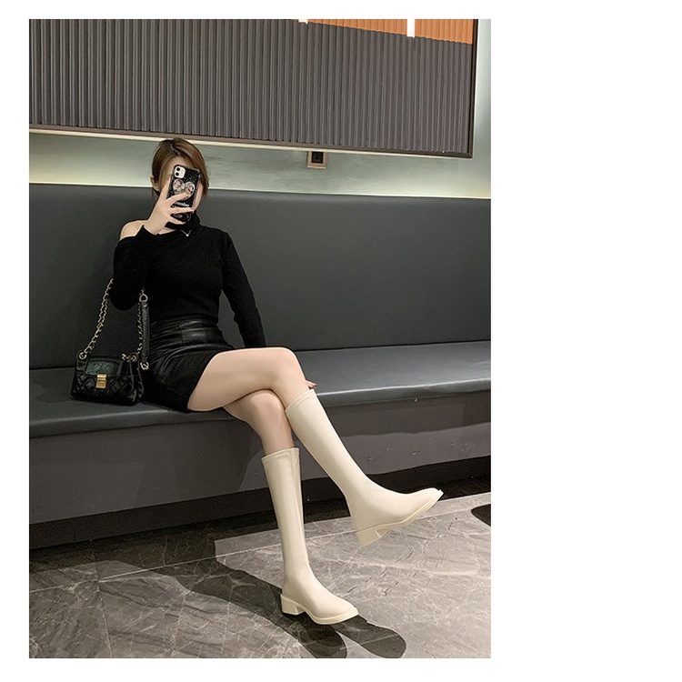 Giày Boot Cổ Cao Đế DàY Cho Nữ Size 35-42