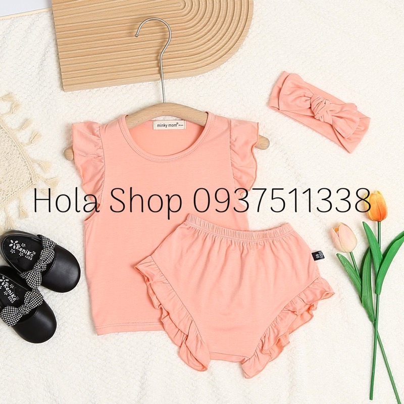 Bộ cánh tiên MINKY MOM kèm tuban cho bé gái từ 8 - 18kg -TH126