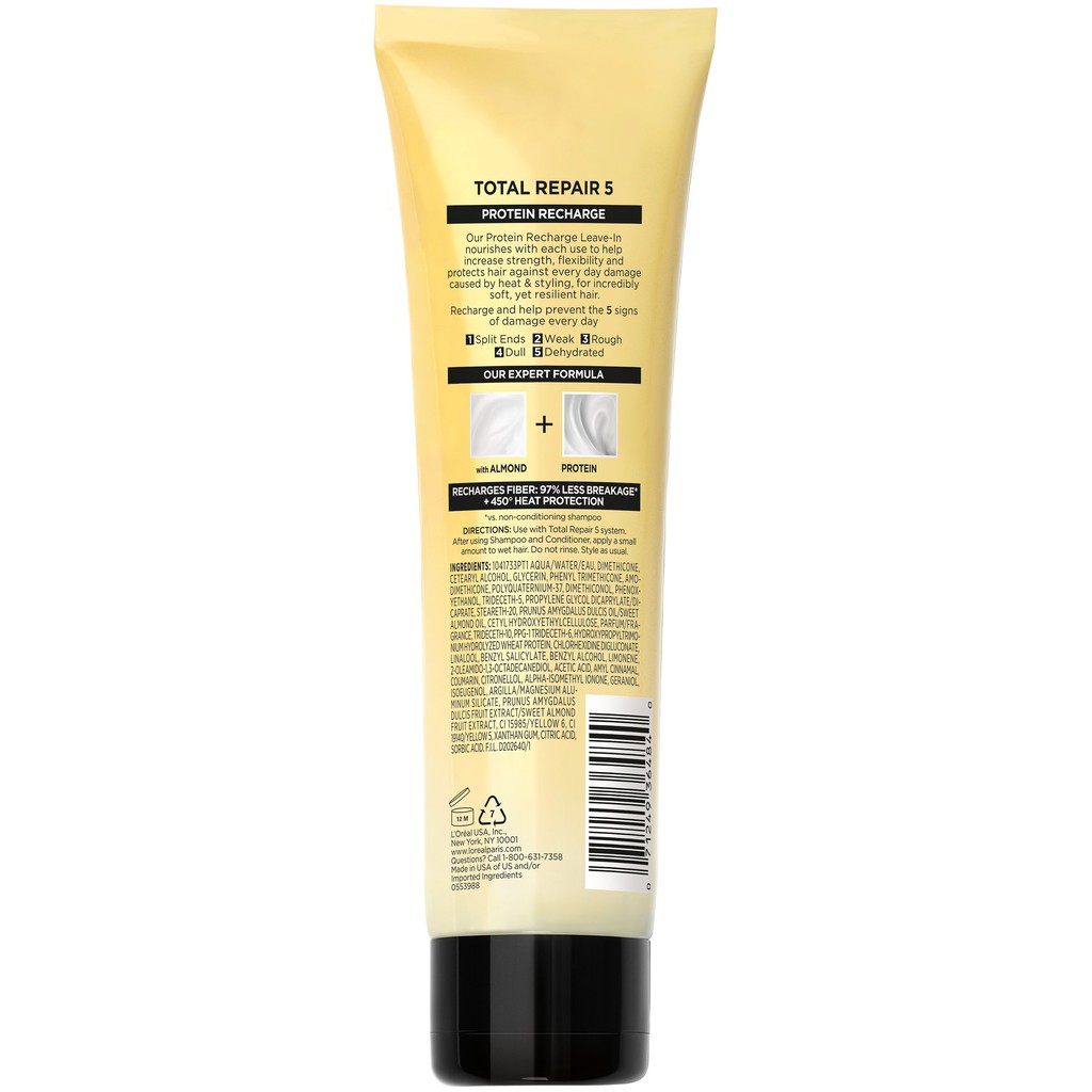 Dầu dưỡng tóc L’Oréal Elvive Total Repair 5 Protein Recharge Treatment (150ml) - MiMi Shop