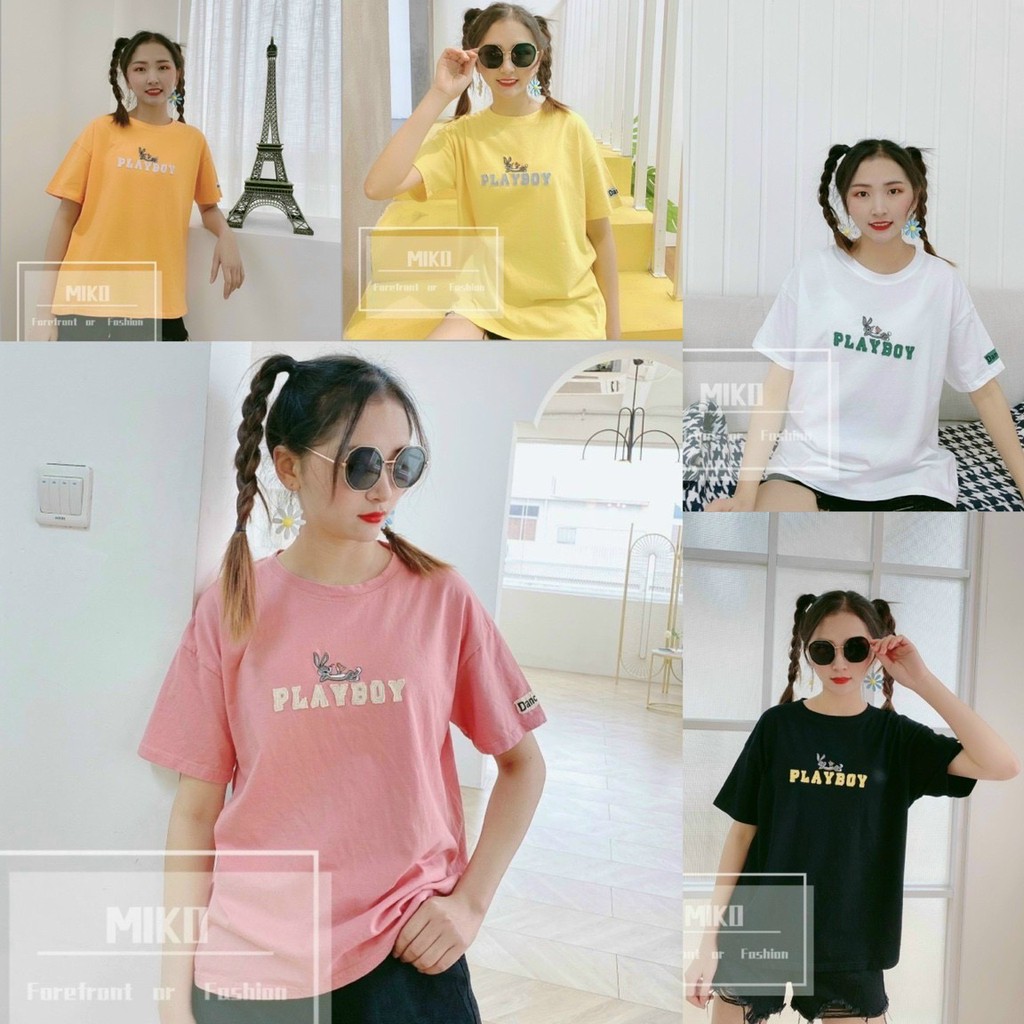 Áo thun nữ hàng Quảng Châu, phom vừa, mặc mát, siêu xinh, phông tay lỡ được bán tại Shop An Nhiên Chợ Ninh Hiệp