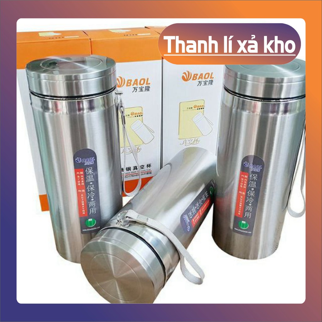 Bình giữ nhiệt 𝑭𝑹𝑬𝑬𝑺𝑯𝑰𝑷 Ly Giữ Nhiệt Inox - Bình giữ nhiệt BAOL 1200ml Giữ Đá 20 Tiếng