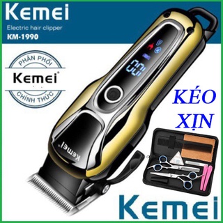 Tông Đơ Cắt Tóc Không Dây Chuyên Nghiệp Kemei KM-1990 - Hàng Nhập Khẩu