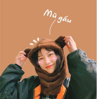 Mũ Gấu lông cừu mềm mại - Cococlub