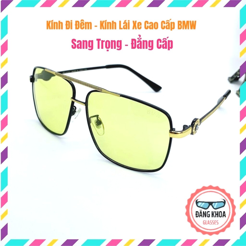 Kính Đi Đêm⚡️𝐅𝐑𝐄𝐄𝐒𝐇𝐈𝐏⚡️ Kính Lái Xe Ban Đêm Nam BMW Chính Hãng Sang Trọng, Đẳng Cấp, Chống Chói Đèn Xe Cực Tốt