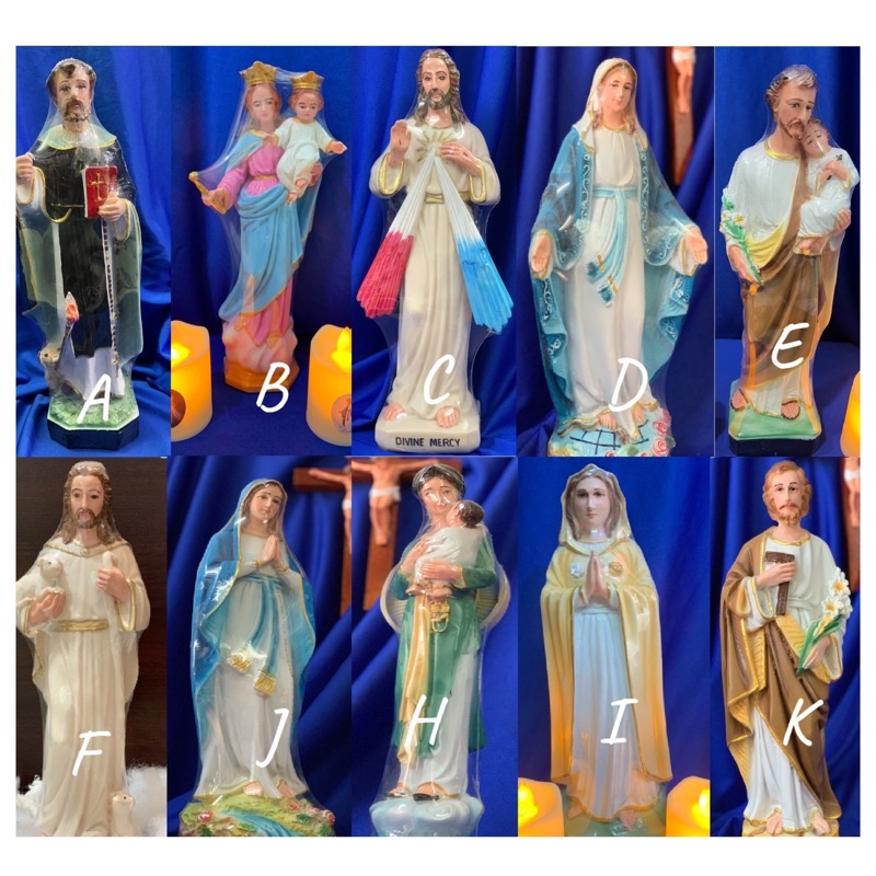 New items Tượng công giáo- Tượng Đức Mẹ, Chúa Jesus, Thánh Giuse, Thánh Đa Minh, Rosa cao 30cm