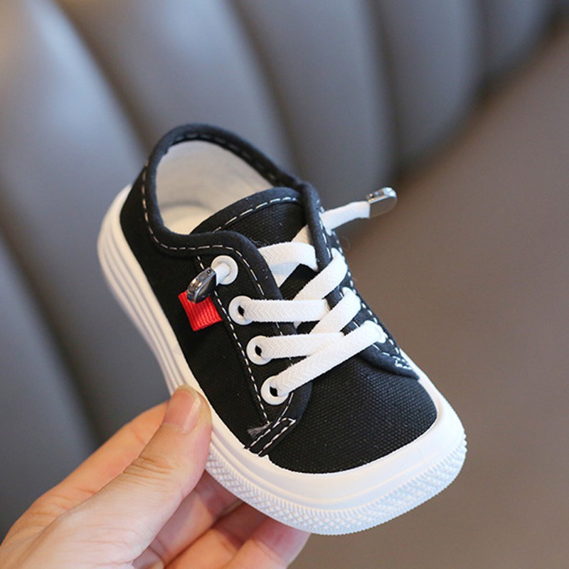 Giày Thể Thao Vải Canvas Dễ Thương Phong Cách Hàn Quốc Cho Bé