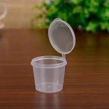 100 hủ sốt 27ml, 30ml, 45ml, ly đựng nước chấm chén tương có nắp liền dùng 1 lần