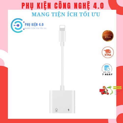 Jack chuyển đổi 2 cổng vừa sạc vừa cắm tai nghe cho iphone hàng chính hãng lỗi 1 đổi 1 của Phụ Kiện 4.0