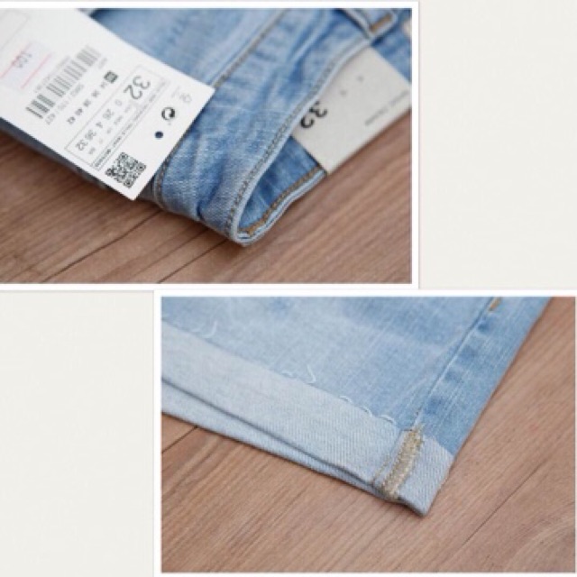 Quần short gập gấu cạp cao