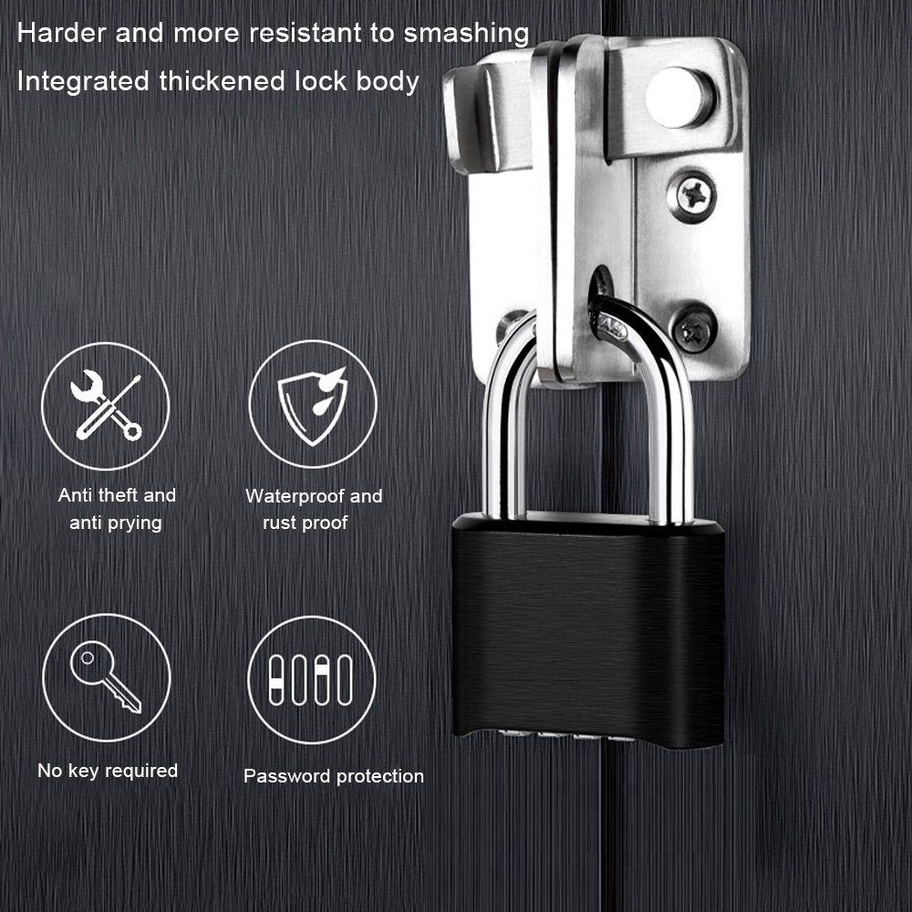 ESPO Ổ Khóa Kết Hợp 4 Chữ Số Bằng Hợp Kim Kẽm Dày Dặn Màu Sắc Đa Dạng