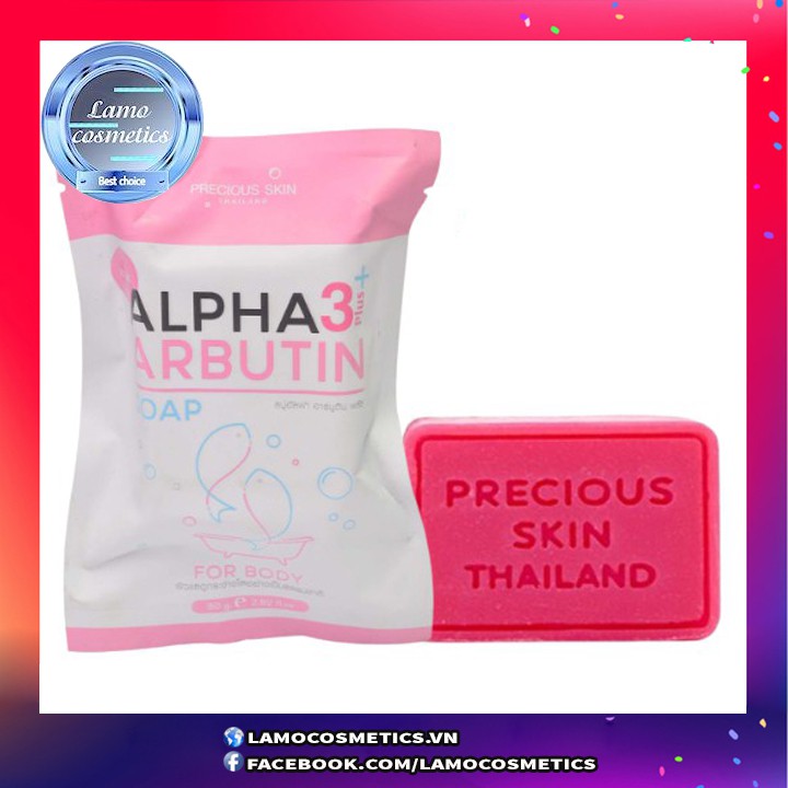 Xà phòng kích trắng Alpha Arbutin Collagen Soap Thái Lan