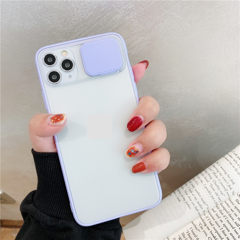 Ốp lưng viền màu lưng nhám trượt bảo vệ camera Iphone 7plus,8plus, xs max,promax