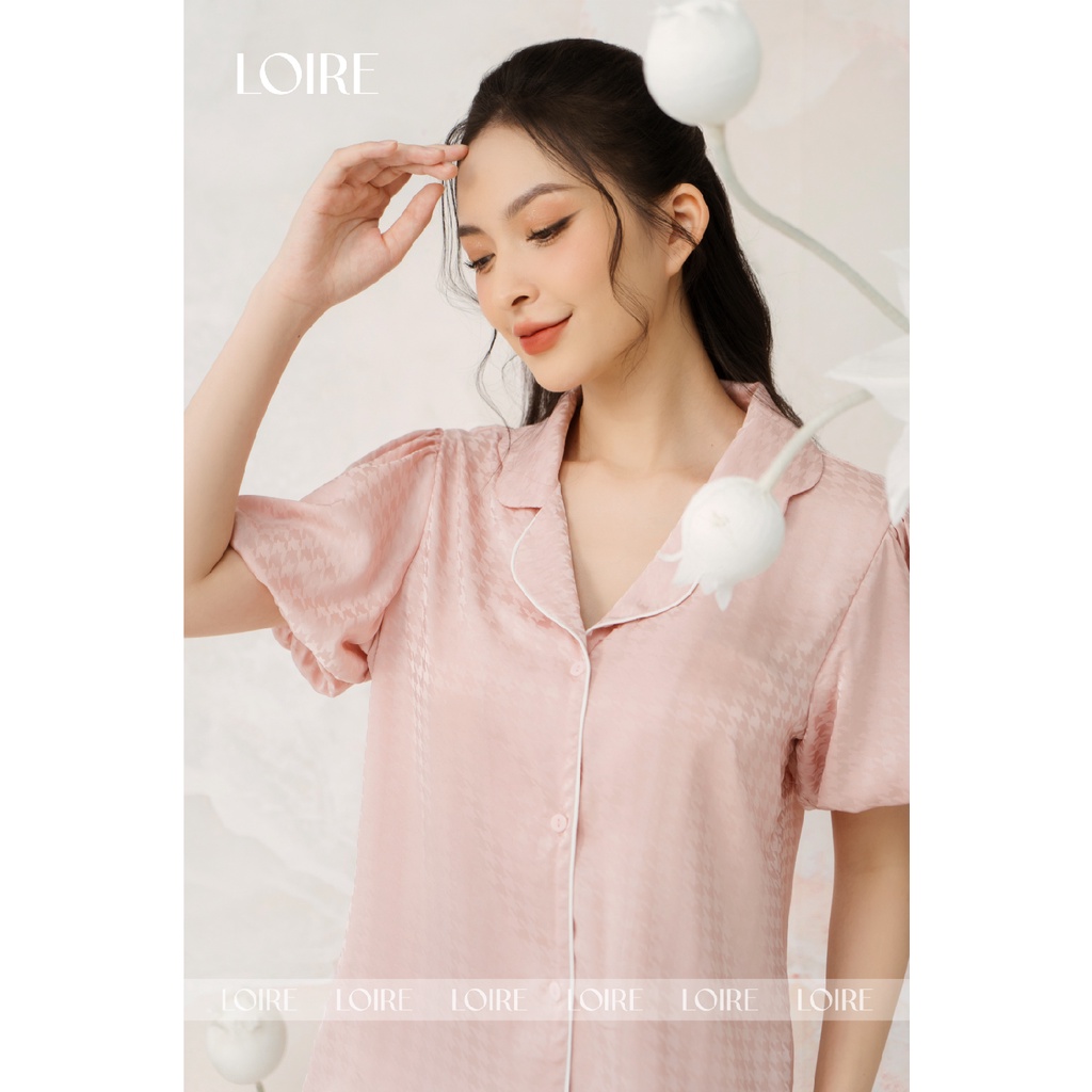 Bộ Đồ Ngủ Pijama Tay Bồng Họa Tiết Loirechic LPN32
