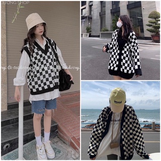 [SIEU SALE] Gile cadigan ulzanggg ô vuông mẫu mới siêu xinh ( kèm ảnh thật)