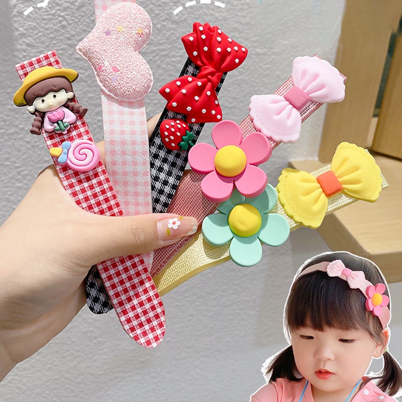 Băng Đô Thiết Kế Dễ Thương Phong Cách Hàn Quốc Dành Cho Bé Gái