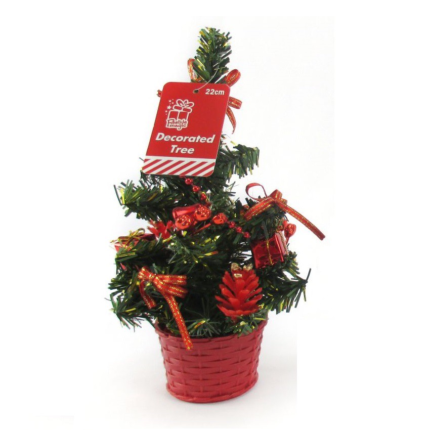 Cây giáng sinh để bàn trang trí 22 cm UBL XA0494