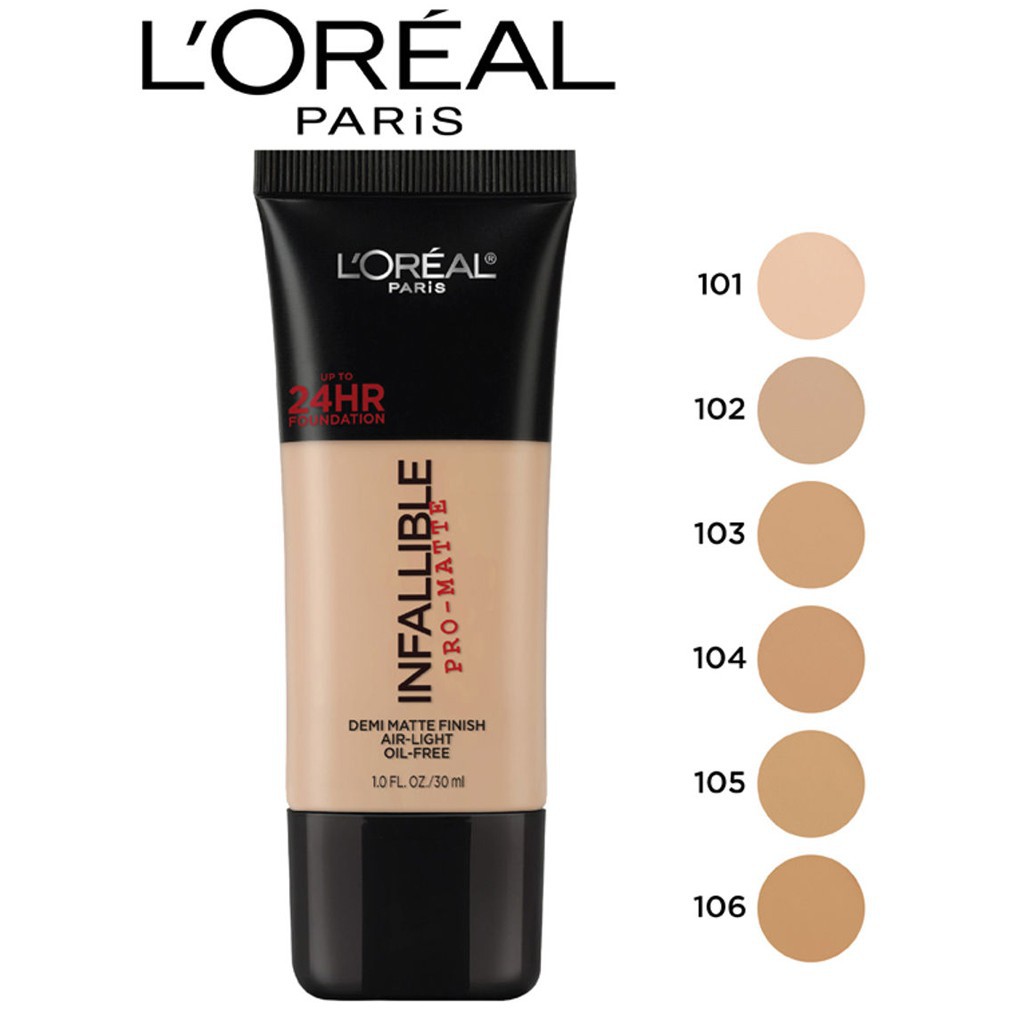 Kem nền Loreal Infallible Pro-Matte 24hr Foundation