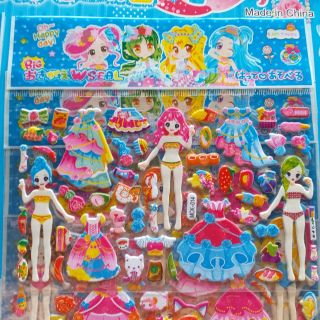 Sticker (hình dán nổi) búp bê cho bé (Mẫu ngẫu nhiên)