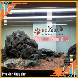 Đá nham thạch đen 1Kg, Setup bố cục hồ thủy sinh, bể cá cảnh