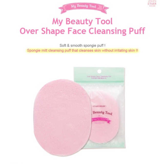 (Hàng Mới Về) Mút Rửa Mặt Làm Sạch Sâu Etude House My Beauty Tool Over Shape