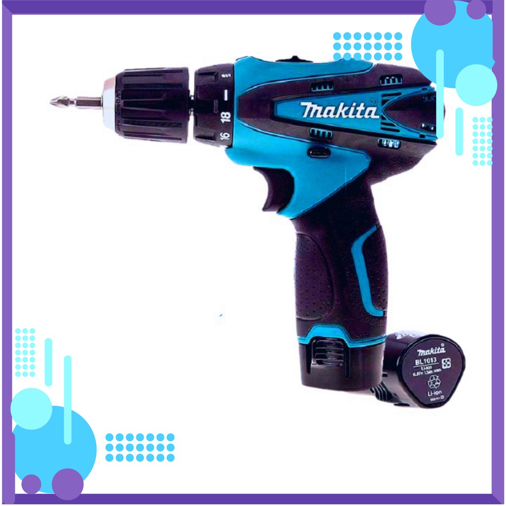 [Chính Hãng] MÁY KHOAN VÀ VẶN VÍT MAKITA DF330DWE 12V - 2 PIN - TẶNG 2 MŨI BẮT VÍT - SẠC CỐC .