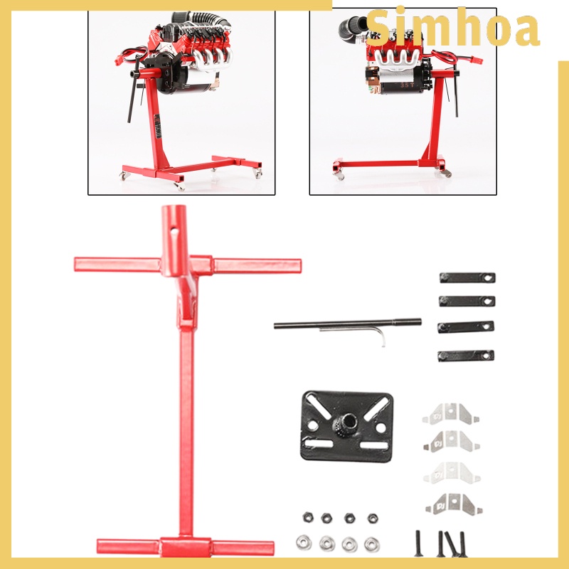 [SIMHOA] Stainless Steel Engine Flip Rotary Repair Bracket Stand RC Accessories