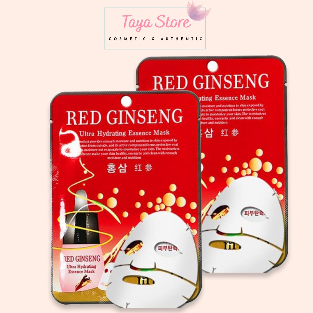 [Bộ 10 chiếc mặt nạ] nhân sâm đỏ Malie RED GINSENG Ultra Hydrating Essence Mask - chính hãng Hàn Quốc