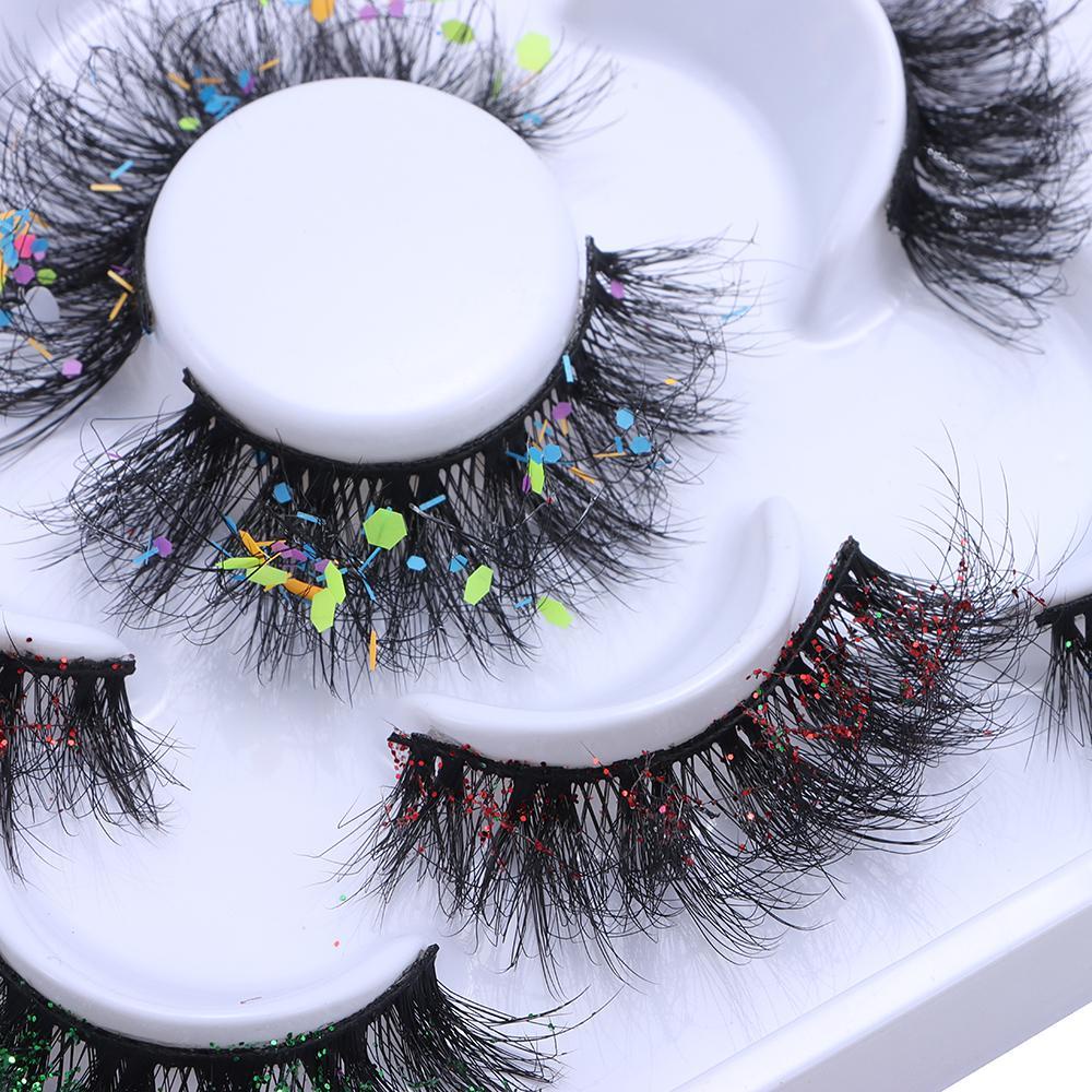 Lông Mi Giả 25mm Đính Kim Tuyến Hình Ngôi Sao / Bướm Cho Nữ