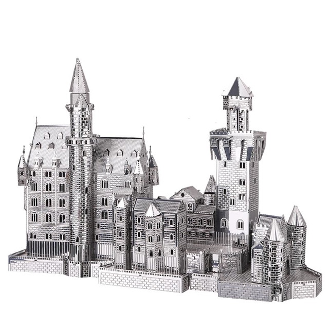 📌 Mô hình lắp ghép kim loại 3d Lâu đài Thiên Nga Neuschwanstein Castle