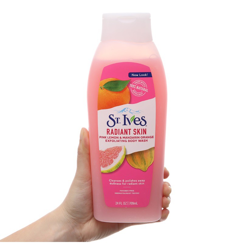 [STIVES] SỮA TẮM TẨY TẾ BÀO CHẾT ST. IVES BODY WASH MỸ 650ml